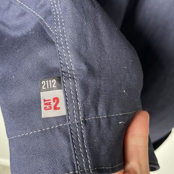 Carhartt FR Full Swing Quick Duck Lined Jacket Relaxed Fit Navy Blue Men's 2XL T - Picture 8 of 15